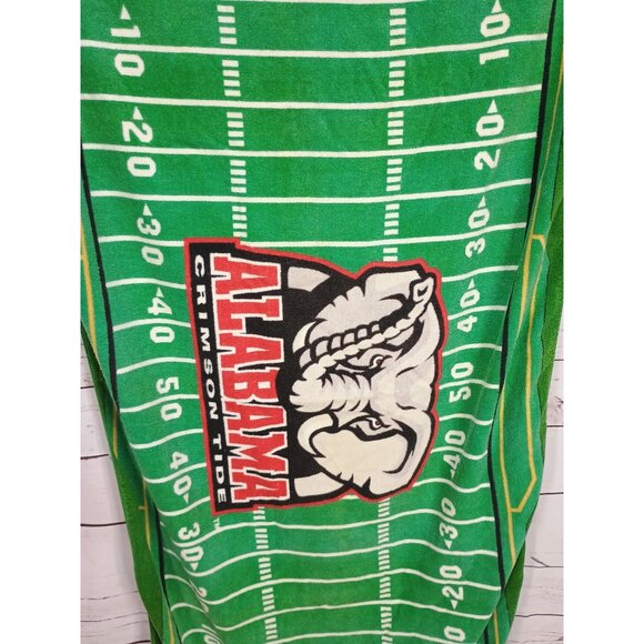 Alabama Crimson Tide Elephant Football Field Green Beach Towel - Picture 4 of 7